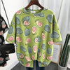 ゆったり感アップ プリント オシャレ度満点 Tシャツ カットソー＜U-3321＞