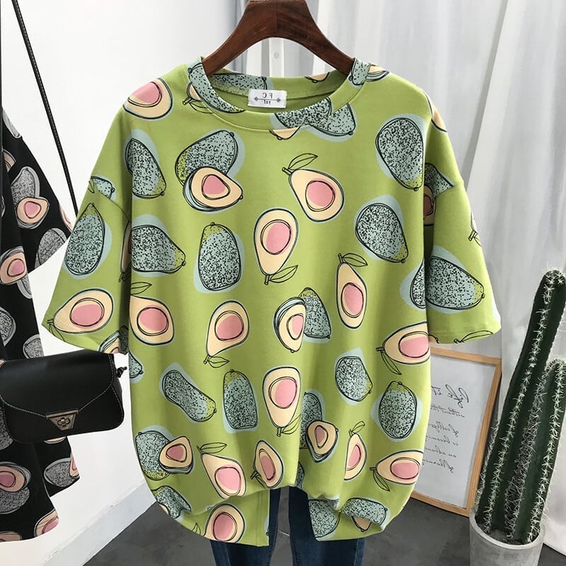 ゆったり感アップ プリント オシャレ度満点 Tシャツ カットソー＜U-3321＞
