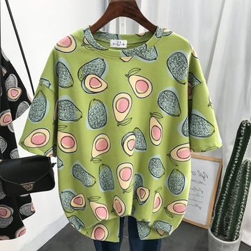ゆったり感アップ プリント オシャレ度満点 Tシャツ カットソー＜U-3321＞