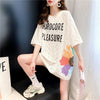 美人度アップ 透かし彫り レース ルーズ 半袖 Tシャツ ＜U-8671＞