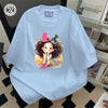 大人可愛い カジュアル 定番シンプル プリント 6種選択可 半袖Tシャツ<U-8906>