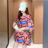 オシャレ度満点 プリント カジュアル Tシャツ カットソー＜U-3344＞