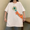 好感度満載 プリント 美感いっぱい Tシャツ カットソー＜U-3313＞