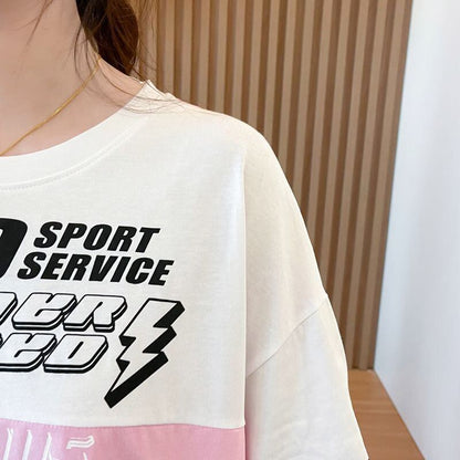 おすすめ 早い者勝ち 絶対流行 カジュアル 2色選択 Tシャツ<U-11582>