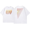 早い者勝ち アバンギャルド 大活躍 プリント 2色 半袖Tシャツ<U-8835>