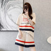 美人度アップ カジュアル 真夏も快適 半袖 Tシャツ ショートパンツ セットアップ ＜U-11190＞