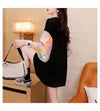 大好評 プリントTシャツ スパンコール切り替え ゆったり半袖＜U-2890＞