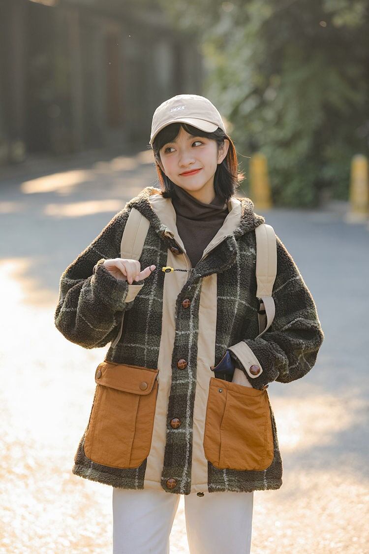 ラムスキン キュート 大人可愛い 上質 コート<U-6108>