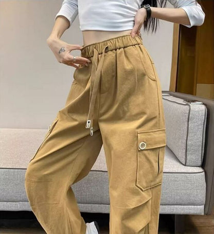 好感度UP プラスベルベット 柔らかな肌触りで着心地も楽ちん！ 5色選択 ルーズストレートカジュアルパンツ <U-6825>