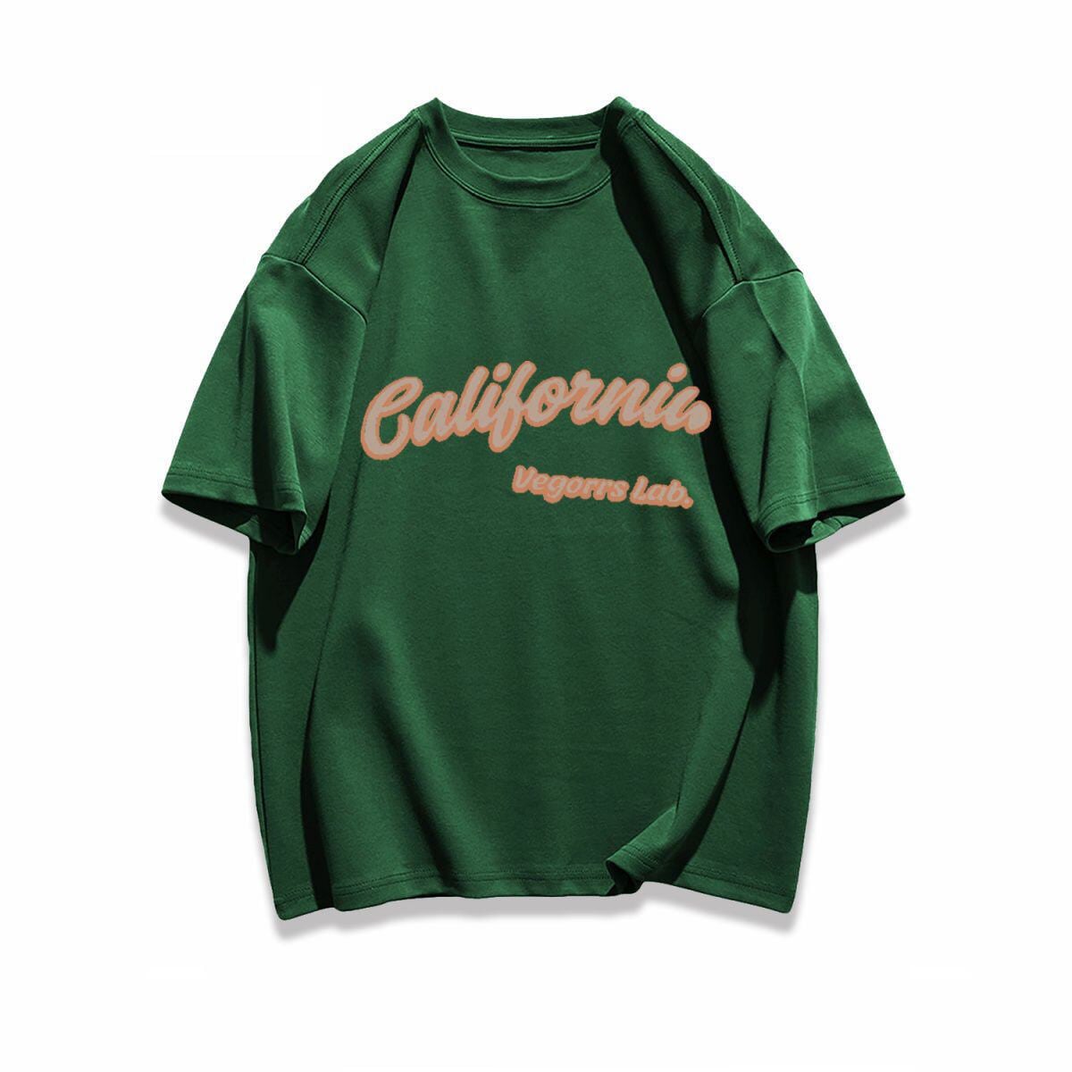 早い者勝ち カジュアル ファッション感満々 ダブルプリント 全5色 半袖Tシャツ<U-9271>