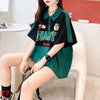 着心地抜群 POLOネック 好感度満載 アルファベット Tシャツ カットソー＜U-3218＞