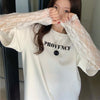 スタイリッシュ 一目惚れ 切り替えレース Tシャツ カットソー トップス＜isf-2972＞