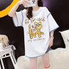 売り切れ必至 カジュアル アバンギャルド プリント全2色 半袖Tシャツ カットソー ＜U-8561＞