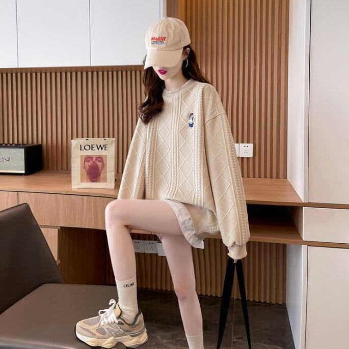 【裏起毛】 美人度アップ 魅力的 スウェット <U-6025>