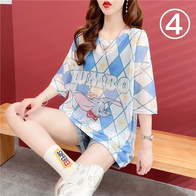 女子マスト 半袖 ラウンドネック ワンピース Tシャツ＜U-8635＞