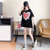 個性的なデザイン 切り替え 今季大好評 プリント Tシャツ カットソー＜U-3410＞