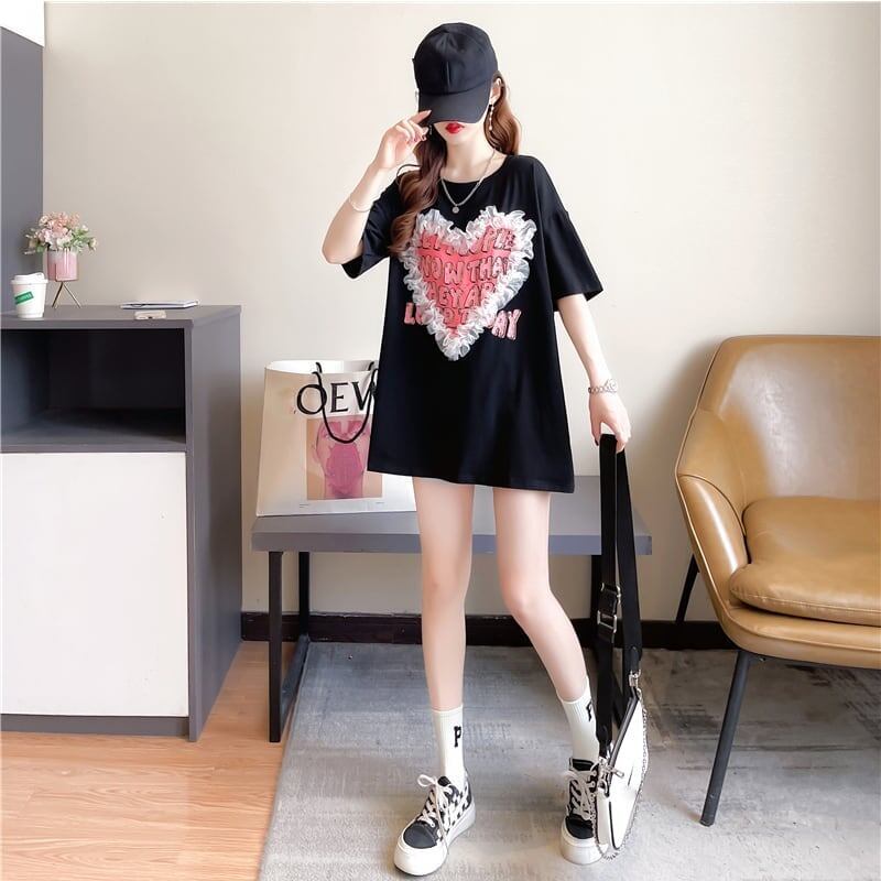 個性的なデザイン 切り替え 今季大好評 プリント Tシャツ カットソー＜U-3410＞