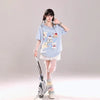 売れ筋 早い者勝ち 絶対流行 カジュアル 2色選択 Tシャツ<U-11461>