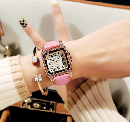 【小物】Sfashion好感度アップ  ダイヤモンドを付けファッション腕時計 U-863