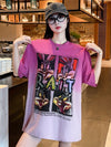 絶対欲しい グラデーション 特別デザイン プリント 半袖 Tシャツ <U-9053>