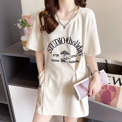 着心地抜群 切り替え 女性力を高める Tシャツ＋ショートパンツ セットアップ＜U-3612＞