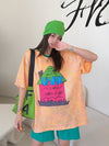 個性派 売れ筋 おすすめ 絶対流行 早い者勝ち カジュアル 2色選択 Tシャツ<U-11373>