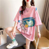 個性的なデザイン 3色選択可 一目惚れ プリント Tシャツ カットソー＜U-3062＞