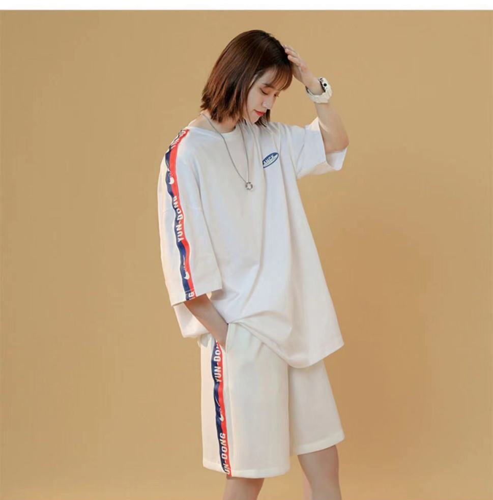 今季マストバイ  カジュアル ＜U-4447＞ 半袖Ｔシャツⅹパンツセット全2色<U-8197>