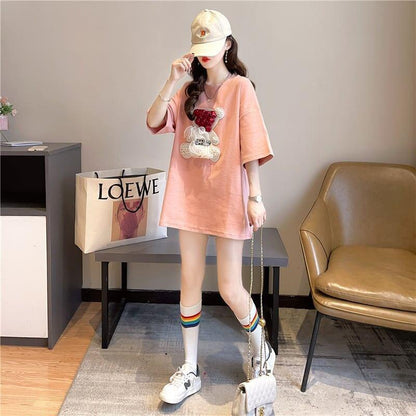 デザインセンス重工業立体パターンベアーズニューアイロンダイヤメッシュ半袖Tシャツ<U-2916>