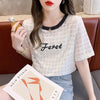 着心地抜群 切り替え カジュアル プリント Tシャツ カットソー＜U-3562＞