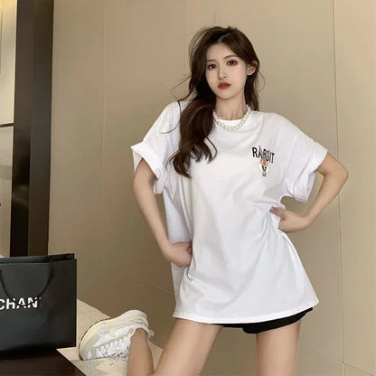今季大好評 切り替え 美感いっぱい プリント Tシャツ カットソー＜U-3458＞