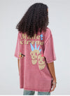ストリートトレンドのレターファンプリント半袖Tシャツ<U-2906>