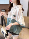 高級感 帽子付き 半袖 Tシャツ スウェット ＜U-8640＞