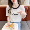 着心地抜群 切り替え カジュアル プリント Tシャツ カットソー＜U-3562＞