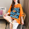 個性的なデザイン 切り替え 一目惚れ プリント Tシャツ カットソー＜U-3400＞