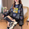 定番シンプル sweet系可愛い 美感いっぱい 2色選択 スウェット<U-10408>