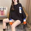 美感いっぱい 切り替え 好感度満載 プリント Tシャツ カットソー＜U-3669＞