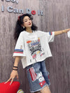 ファッション 美人度アップ おすすめ 好感度UP カジュアル 全4色 半袖 Tシャツ ＜U-11219＞