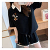 定番シンプル 切り替え カジュアル 半袖Ｔシャツⅹパンツセット全3色 <U-8267>
