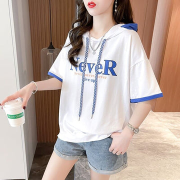 カジュアル 切り替え オシャレ度満点 プリント Tシャツ カットソー＜U-3656＞