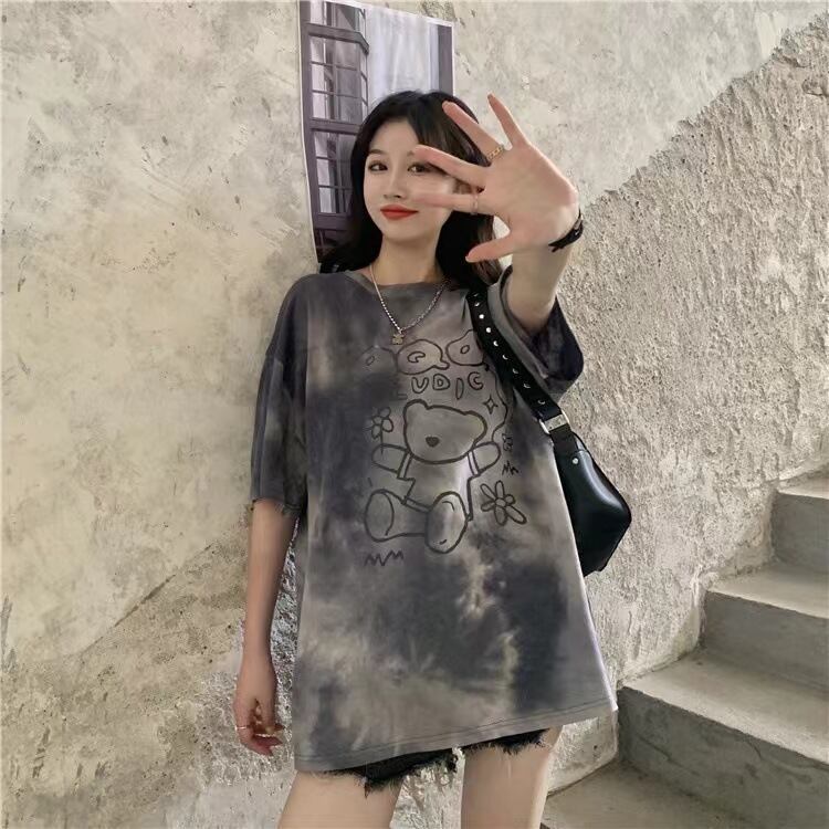 期間限定 個性派 超人気 絞り染め ゆったり 3種選択可 半袖 Tシャツ＜U-8773＞