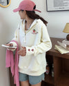 定番シンプル  いちごロゴ パーカ全4色トップス<U-4791>