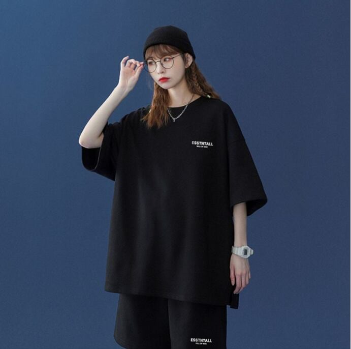 【半額セール】早い者勝ち  男女兼用 半袖Ｔシャツⅹパンツセット全4色<U-6549>