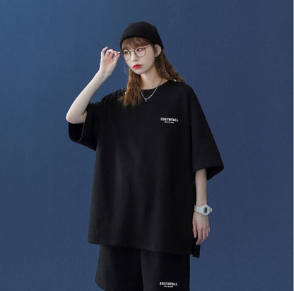 【半額セール】早い者勝ち  男女兼用 半袖Ｔシャツⅹパンツセット全4色<U-6549>