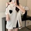 超人気商品 オフショルダー ファッション Tシャツ ＜U-8667＞