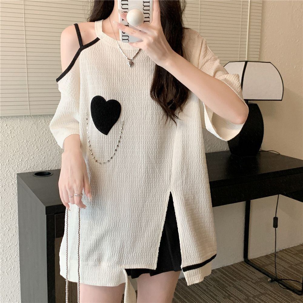 超人気商品 オフショルダー ファッション Tシャツ ＜U-8667＞
