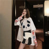 好感度満載 ラウンドネック カジュアル プリント Tシャツ カットソー＜U-2820＞