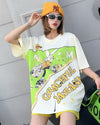 着回し力抜群 ファッション 個性派 レース プリント全3色 半袖Tシャツ<U-8981>
