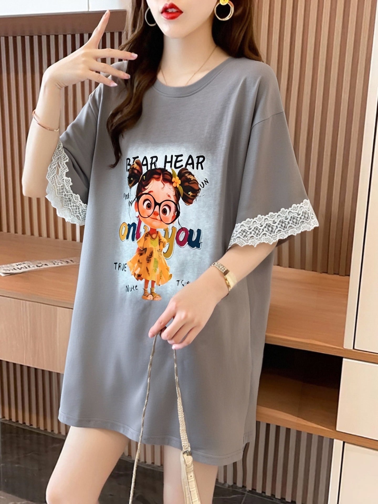 美人度アップ カジュアル 好感度UP 全4色 半袖 Tシャツ ＜U-11118＞