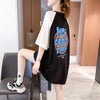 好感度満載 切り替え 美感いっぱい プリント Tシャツ カットソー＜U-3621＞